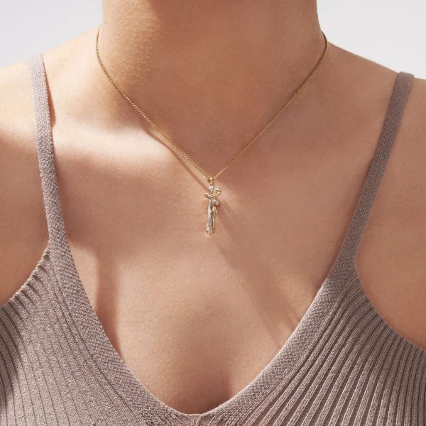 Gold Hug Necklace - Image 3