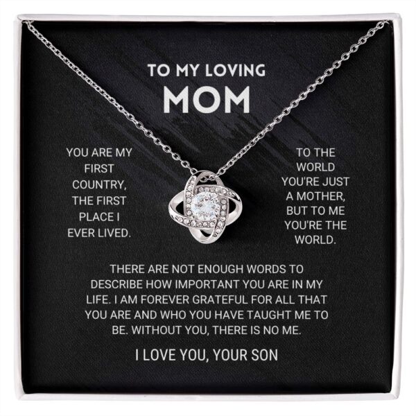 Mom Love Knot Necklace From Son - Image 10